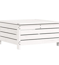 11-tlg. Garten-Sofagarnitur Weiß Massivholz Kiefer