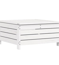 8-tlg. Garten-Sofagarnitur Weiß Massivholz Kiefer