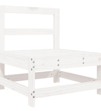 10-tlg. Garten-Sofagarnitur Weiß Massivholz Kiefer