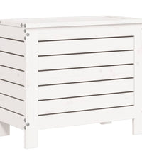 10-tlg. Garten-Sofagarnitur Weiß Massivholz Kiefer