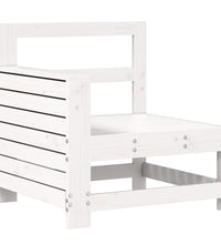 10-tlg. Garten-Sofagarnitur Weiß Massivholz Kiefer