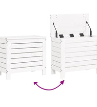 10-tlg. Garten-Sofagarnitur Weiß Massivholz Kiefer