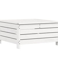 10-tlg. Garten-Sofagarnitur Weiß Massivholz Kiefer