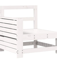 10-tlg. Garten-Sofagarnitur Weiß Massivholz Kiefer