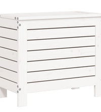 10-tlg. Garten-Sofagarnitur Weiß Massivholz Kiefer