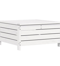 10-tlg. Garten-Sofagarnitur Weiß Massivholz Kiefer