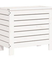 10-tlg. Garten-Sofagarnitur Weiß Massivholz Kiefer