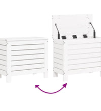 10-tlg. Garten-Sofagarnitur Weiß Massivholz Kiefer