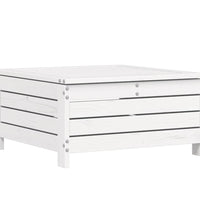 10-tlg. Garten-Sofagarnitur Weiß Massivholz Kiefer