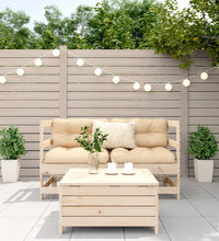 3-tlg. Garten-Sofagarnitur Massivholz Kiefer