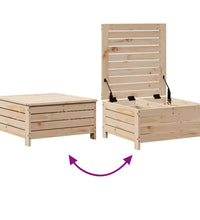 3-tlg. Garten-Sofagarnitur Massivholz Kiefer