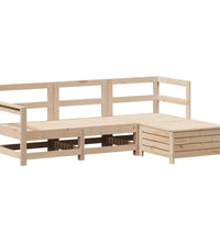 4-tlg. Garten-Sofagarnitur Massivholz Kiefer