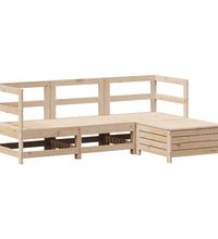 4-tlg. Garten-Sofagarnitur Massivholz Kiefer