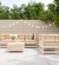 6-tlg. Garten-Sofagarnitur Massivholz Kiefer