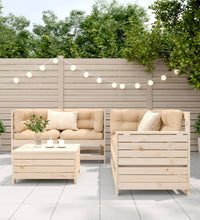 5-tlg. Garten-Sofagarnitur Massivholz Kiefer