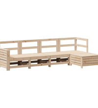 5-tlg. Garten-Sofagarnitur Massivholz Kiefer