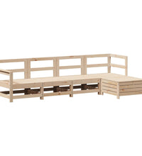 5-tlg. Garten-Sofagarnitur Massivholz Kiefer