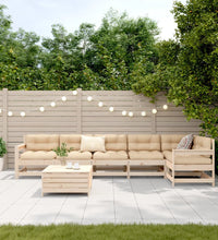 7-tlg. Garten-Sofagarnitur Massivholz Kiefer