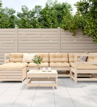 7-tlg. Garten-Sofagarnitur Massivholz Kiefer