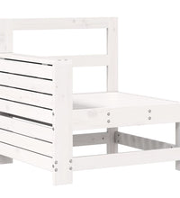 7-tlg. Garten-Sofagarnitur Weiß Massivholz Kiefer