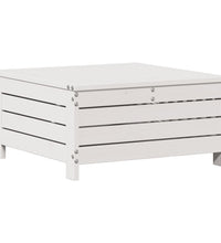 7-tlg. Garten-Lounge-Set mit Kissen Weiß Massivholz Kiefer