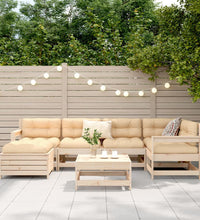 7-tlg. Garten-Sofagarnitur Massivholz Kiefer