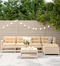 6-tlg. Garten-Sofagarnitur Massivholz Kiefer