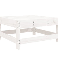 6-tlg. Garten-Sofagarnitur Weiß Massivholz Kiefer