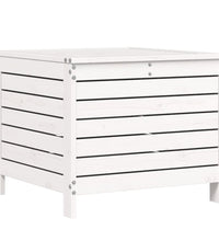 7-tlg. Garten-Sofagarnitur Weiß Massivholz Kiefer