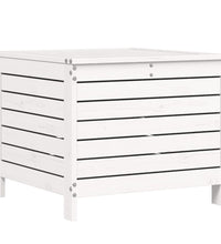 7-tlg. Garten-Sofagarnitur Weiß Massivholz Kiefer