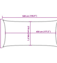 Sonnensegel 160 g/m² Rechteckig Sandfarben 3x5 m HDPE