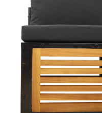 10-tlg. Garten-Sofagarnitur mit Kissen Massivholz Akazie