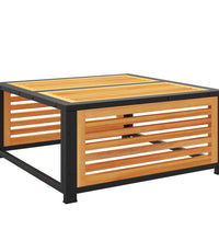 10-tlg. Garten-Sofagarnitur mit Kissen Massivholz Akazie