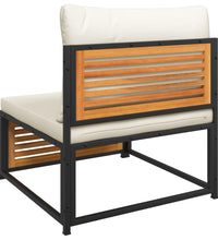 10-tlg. Garten-Sofagarnitur mit Kissen Massivholz Akazie