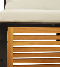 10-tlg. Garten-Sofagarnitur mit Kissen Massivholz Akazie