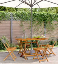 Gartenstühle 4 Stk. Klappbar Grau Poly Rattan & Massivholz