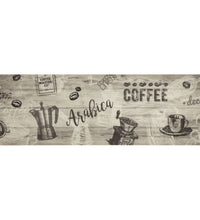 Küchenteppich Waschbar Kaffee Grau 60x180 cm Samt
