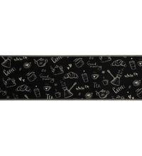 Küchenteppich Waschbar Morning Schwarz 45x150 cm Samt