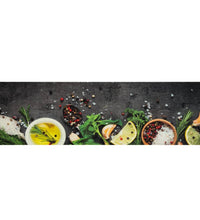 Küchenteppich Waschbar Gewürze 45x150 cm Samt