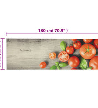 Küchenteppich Waschbar Tomaten 60x180 cm Samt