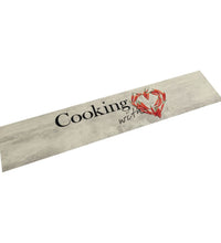 Küchenteppich Waschbar Paprika 60x300 cm Samt
