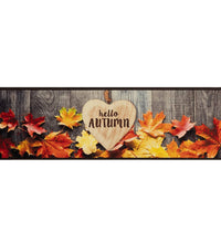 Küchenteppich Waschbar Herbst 60x180 cm Samt