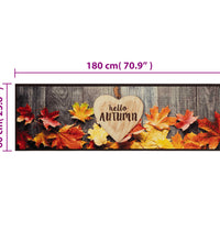 Küchenteppich Waschbar Herbst 60x180 cm Samt
