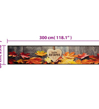 Küchenteppich Waschbar Herbst 60x300 cm Samt