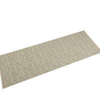 Küchenteppich Waschbar Blätter 45x150 cm Samt