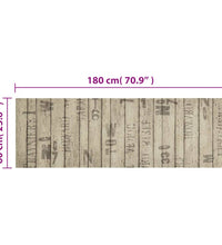 Küchenteppich Waschbar Zaun 60x180 cm Samt