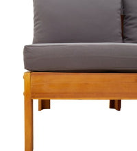 8-tlg. Garten-Sofagarnitur mit Kissen Massivholz Akazie