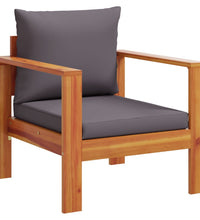 5-tlg. Garten-Sofagarnitur mit Kissen Massivholz Akazie