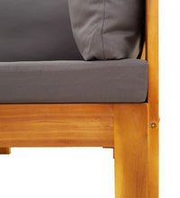 5-tlg. Garten-Sofagarnitur mit Kissen Massivholz Akazie