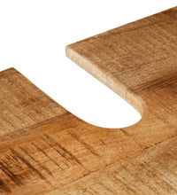 2-tlg. Badmöbel-Set Eisen und Massivholz Mango